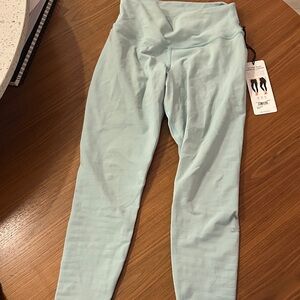 alo yoga airbrush legging size small NWT blue quartz